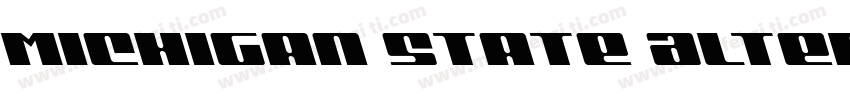 Michigan State Alternative字体转换